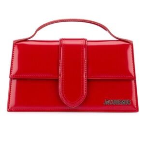 Jacquemus Red Patent Leather Le Grand Bambino Women's Bag